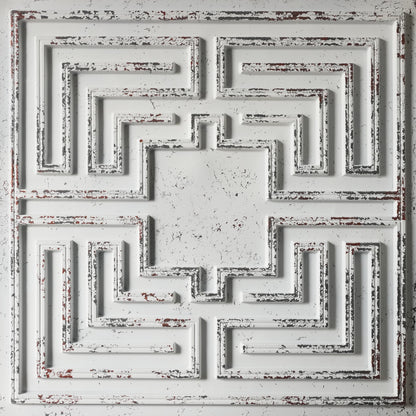 PAINTSDECOR PL25 distress crack white black PVC ceiling tile product detail