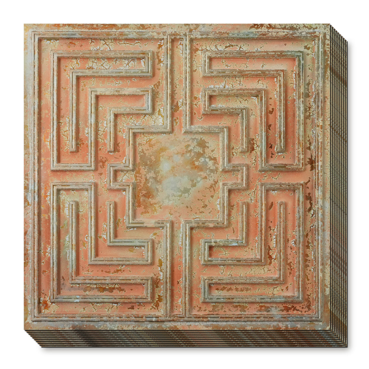 PAINTSDECOR PL25 Palazzo Clay PVC ceiling tile product detail