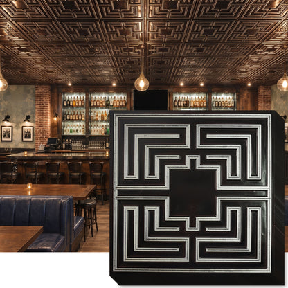 PAINTSDECOR PL25 Traditional silver PVC ceiling tile product detail