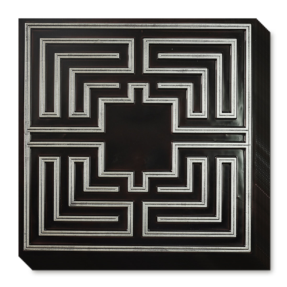 PAINTSDECOR PL25 Traditional silver PVC ceiling tile product detail