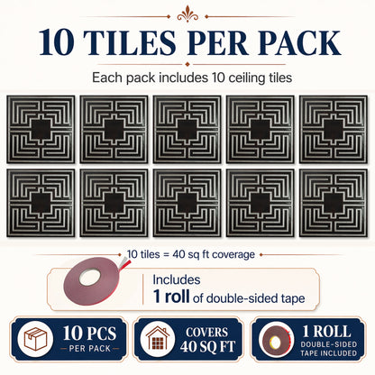 PAINTSDECOR PL25 Traditional silver PVC ceiling tile product detail