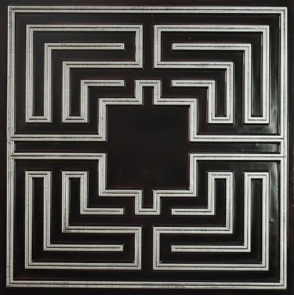 PAINTSDECOR PL25 Traditional silver PVC ceiling tile product detail