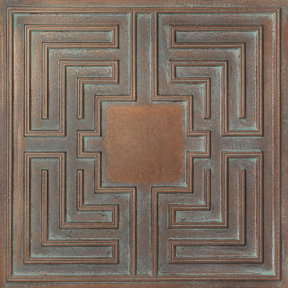 PAINTSDECOR PL25 Weathered copper PVC ceiling tile product detail