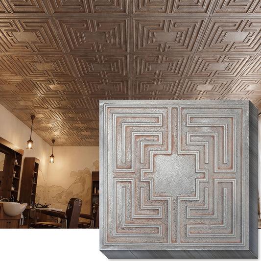 PAINTSDECOR PL25 Weathered Iron PVC ceiling tile product detail