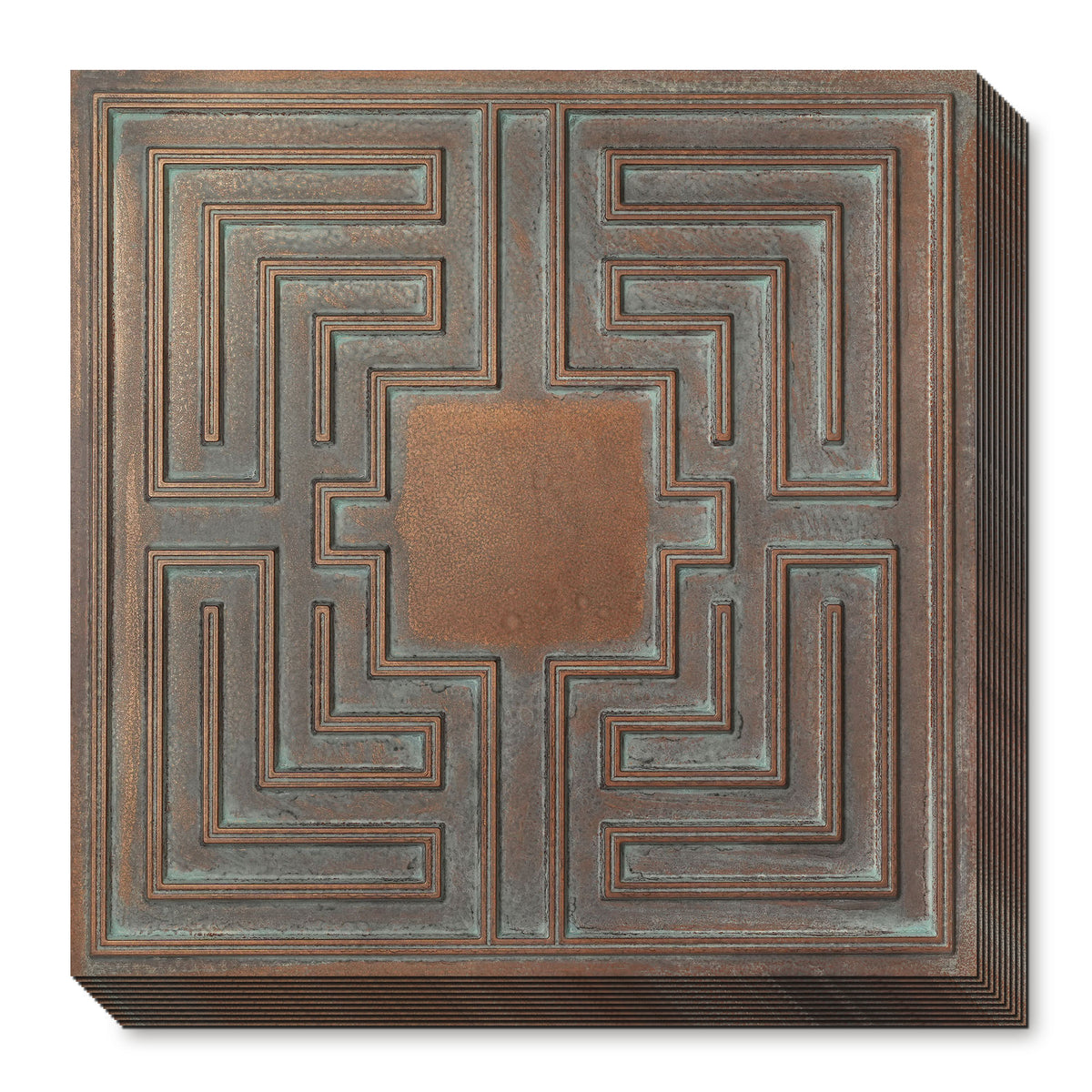 PAINTSDECOR PL25 Weathered copper PVC ceiling tile product detail