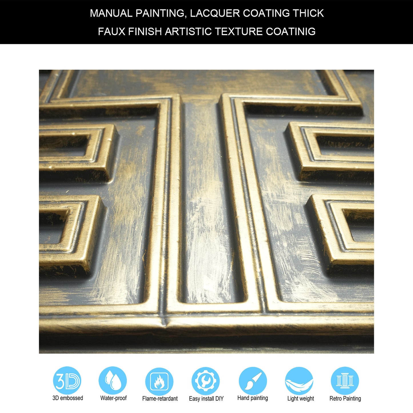 10tiles/lot Tin Ceiling Tiles for Book Cafés, Literary Stores and Creative Cultural Spaces PL25