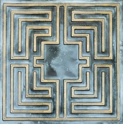 10tiles/lot Tin Ceiling Tiles for Book Cafés, Literary Stores and Creative Cultural Spaces PL25