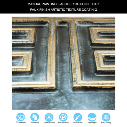 10tiles/lot Tin Ceiling Tiles for Book Cafés, Literary Stores and Creative Cultural Spaces PL25