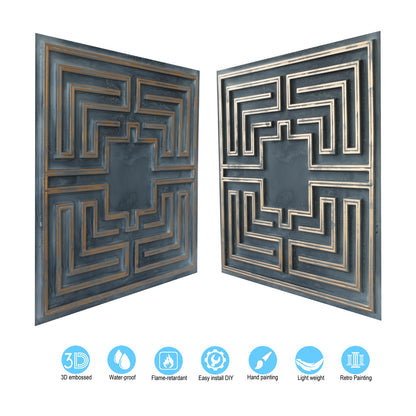 10tiles/lot Tin Ceiling Tiles for Book Cafés, Literary Stores and Creative Cultural Spaces PL25