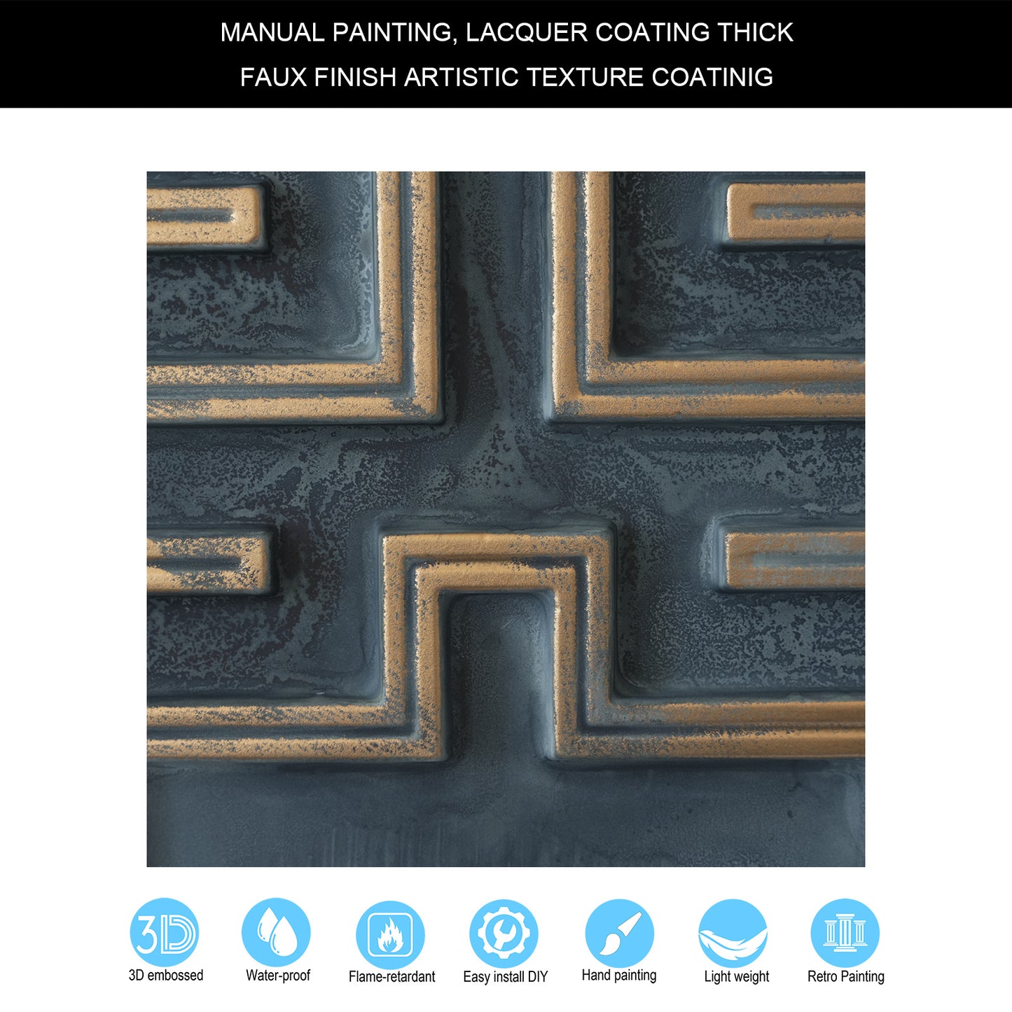 10tiles/lot Tin Ceiling Tiles for Book Cafés, Literary Stores and Creative Cultural Spaces PL25