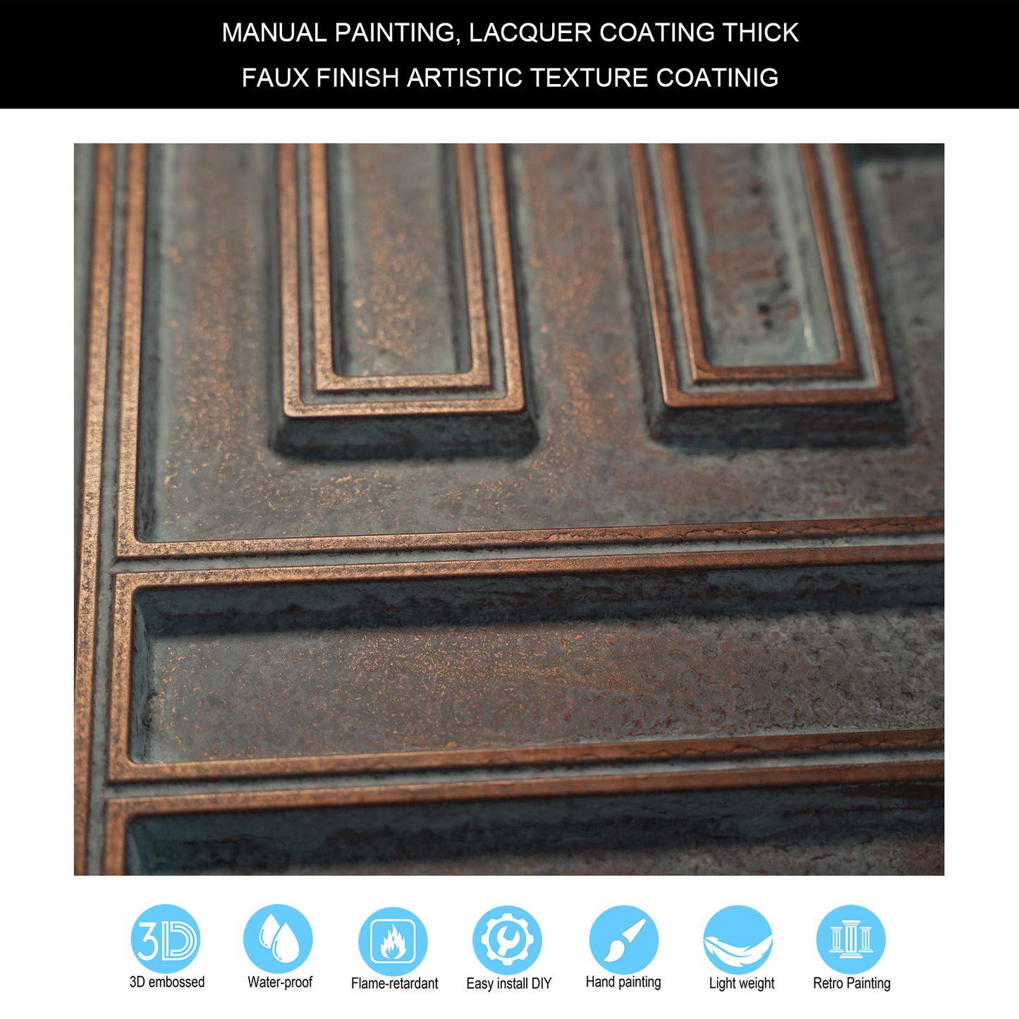 10tiles/lot Drop-In Tin Ceiling Tiles for Restaurants, Bars, Meeting Rooms and Retail Spaces PL25