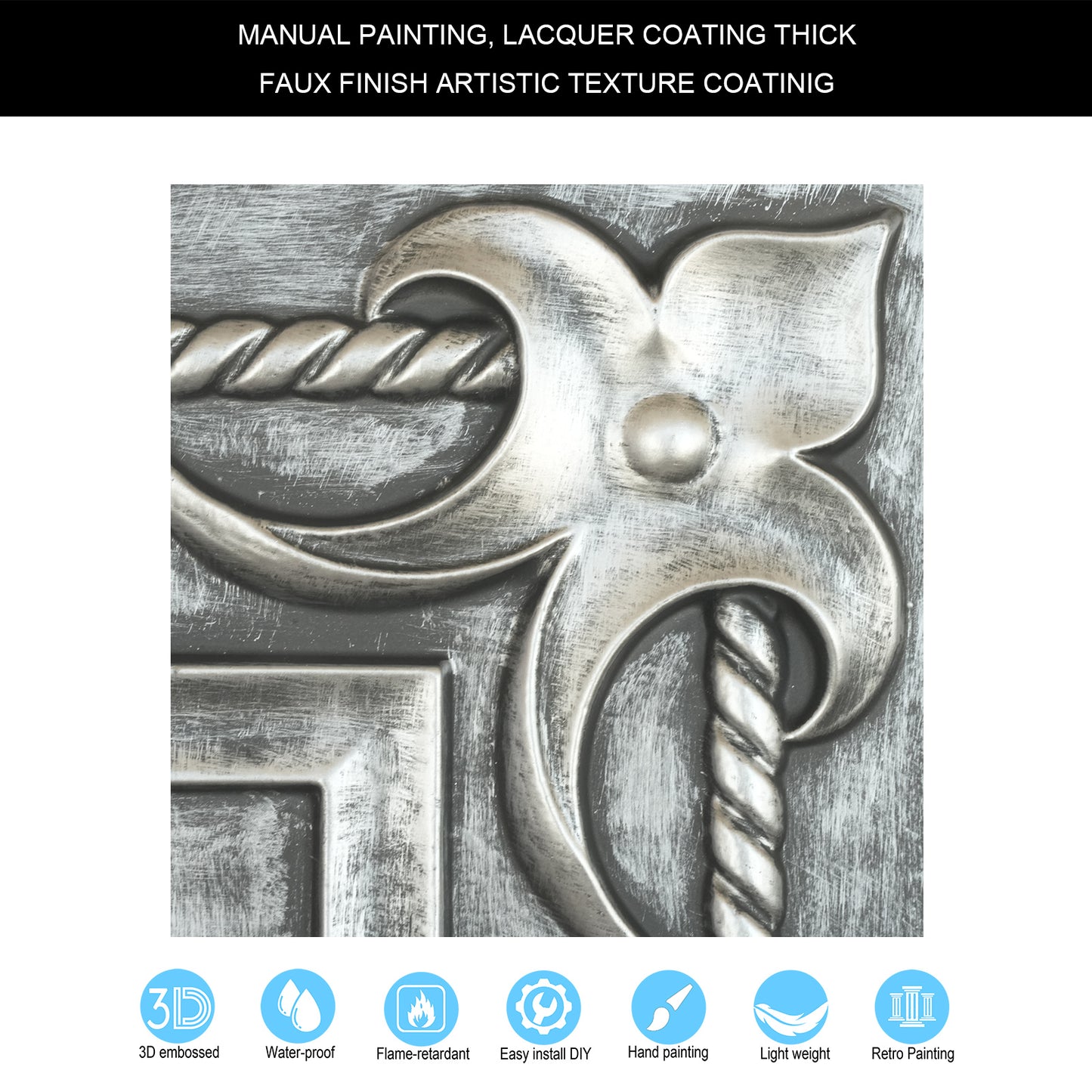 10tiles/lot Faux Tin Decorative Panels for Premium Kitchen and Dining Room Ceilings PL29