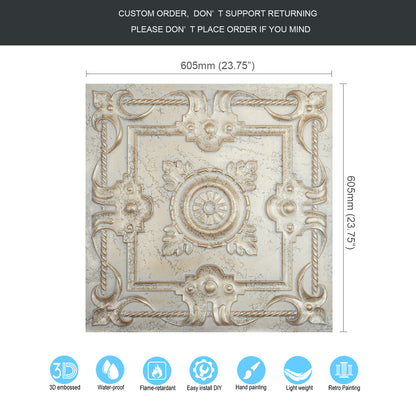 10tiles/lot Drop-In PVC Ceiling Tiles for Commercial Kitchens, Offices and Public Spaces PL29