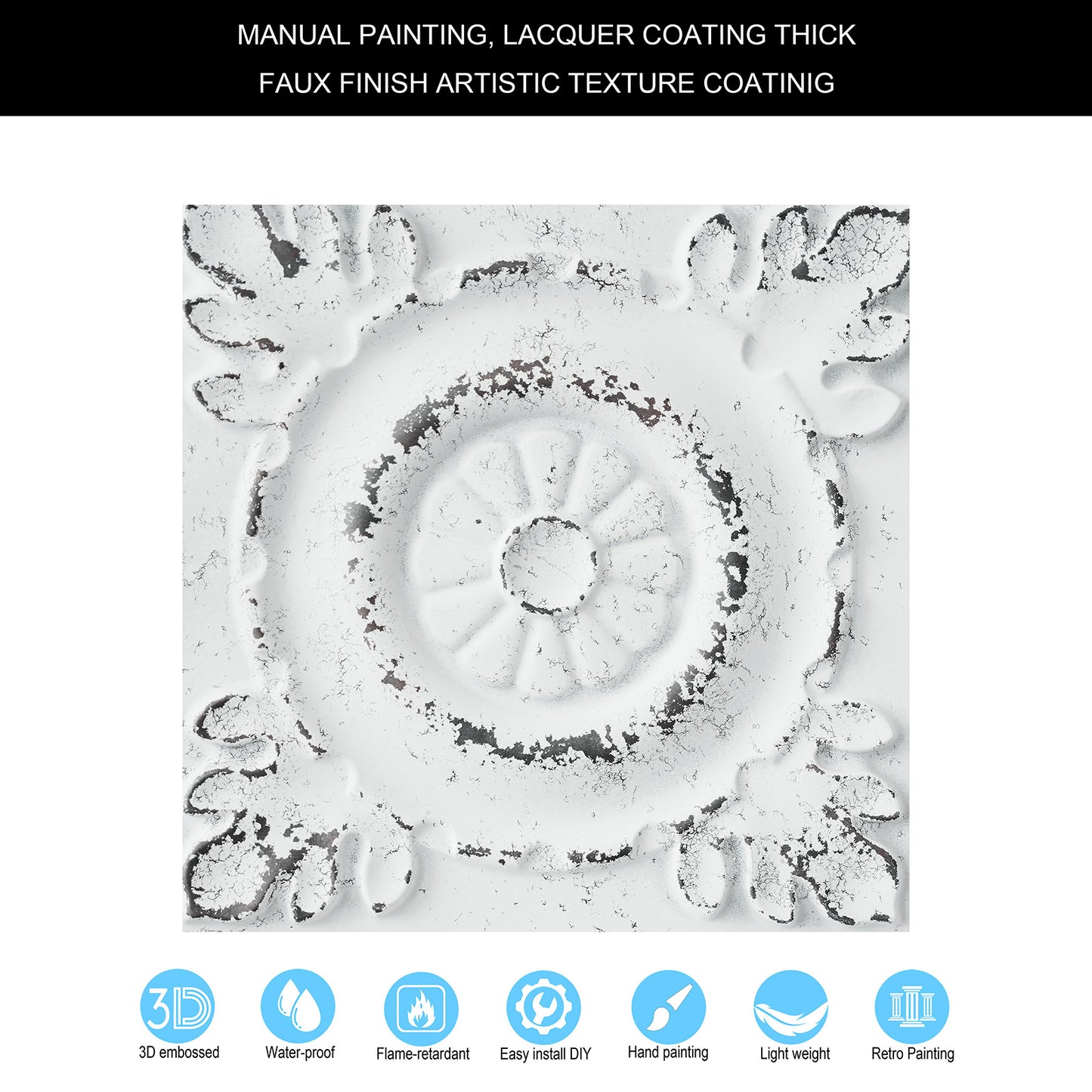 10tiles/lot Drop-In PVC Ceiling Tiles for Commercial Kitchens, Offices and Public Spaces PL29