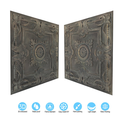 10tiles/lot Decorative Tin Ceiling Tiles for Premium Villas, Apartments and Hotel Interiors PL29
