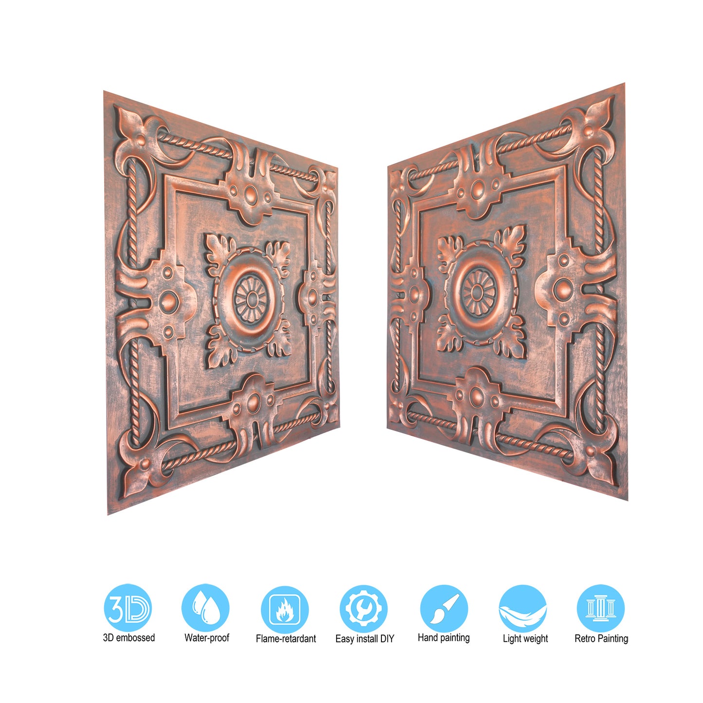 10tiles/lot Multi-Layer 3D Ceiling Tiles for Upscale Restaurants and High-End Bars PL29