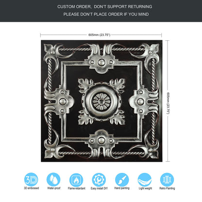 10tiles/lot Decorative Tin Ceiling Tiles for Premium Villas, Apartments and Hotel Interiors PL29