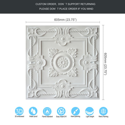 10tiles/lot Drop-In PVC Ceiling Tiles for Commercial Kitchens, Offices and Public Spaces PL29