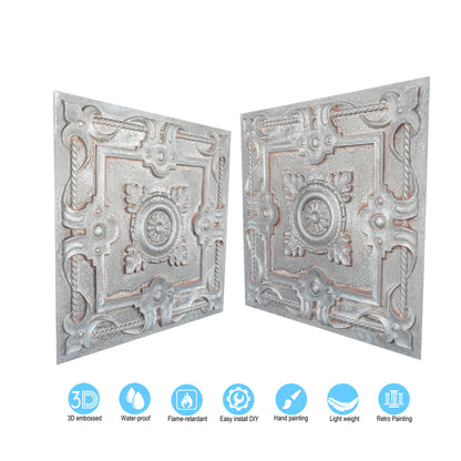 10tiles/lot Decorative Tin Ceiling Tiles for Premium Villas, Apartments and Hotel Interiors PL29