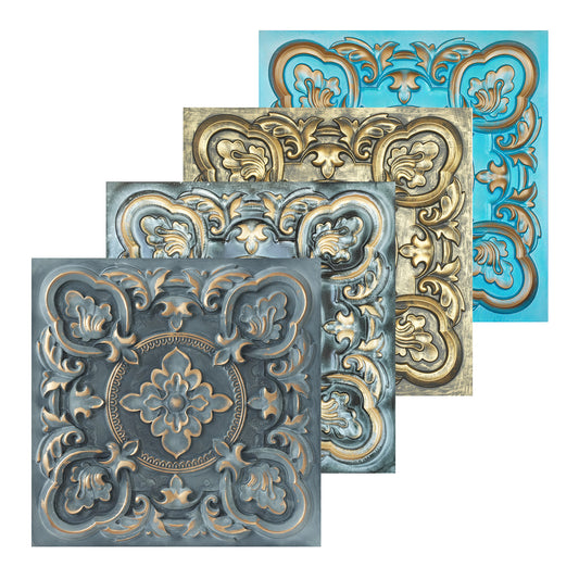 10tiles/lot Faux Tin 3D Ceiling Tiles for Trendy Bars, Coffee Stores and Urban Restaurants PL30