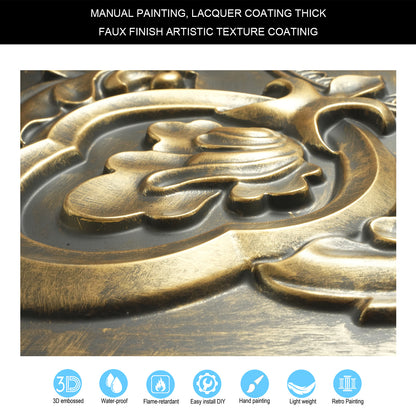 10tiles/lot Faux Tin 3D Ceiling Tiles for Trendy Bars, Coffee Stores and Urban Restaurants PL30