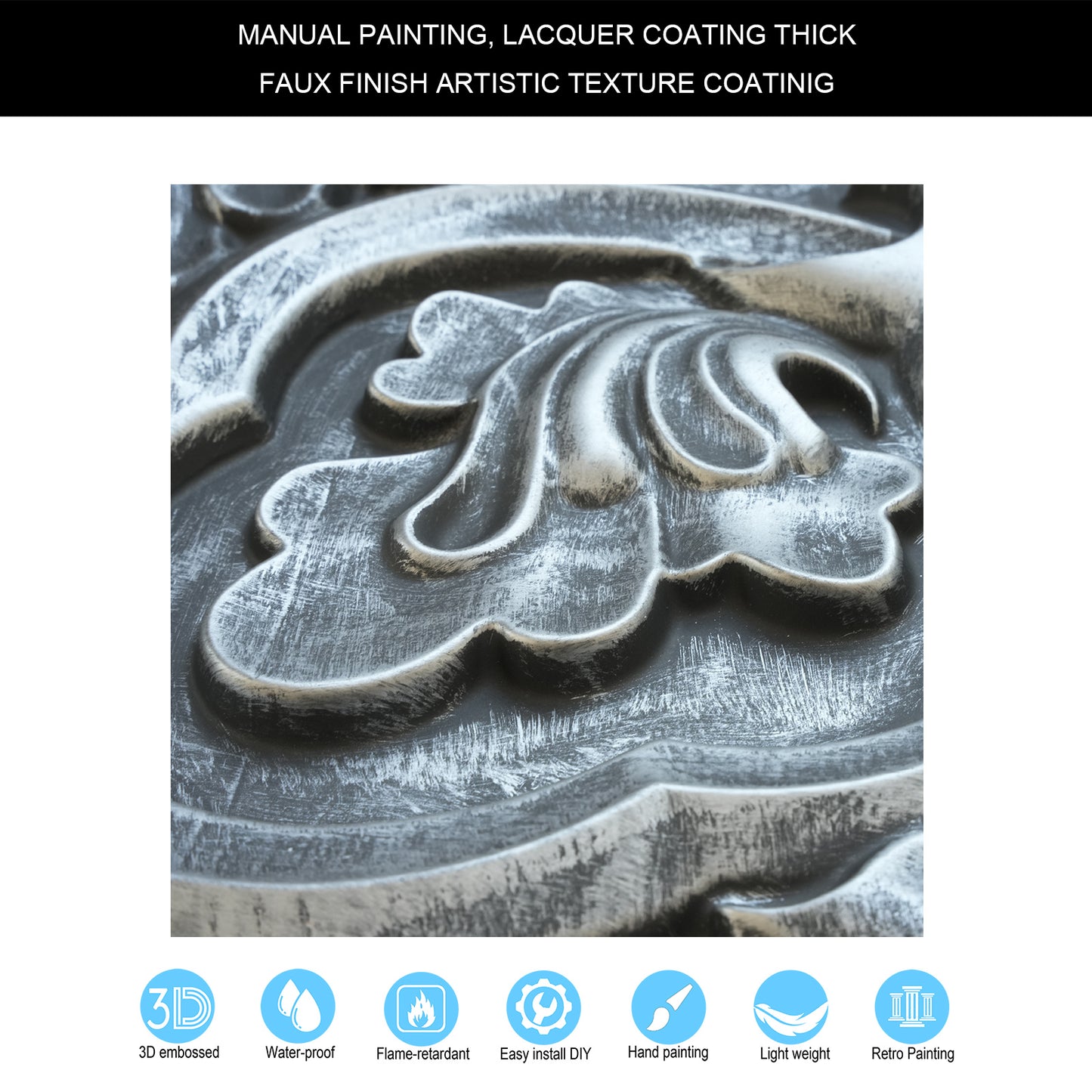 10tiles/lot Antique Ceiling Tiles for Premium Hotels, Mansions, Villas and Classic Dining Rooms PL30