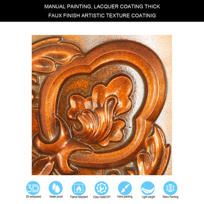 10tiles/lot DIY Faux Metal Ceiling Tile Panels for Café Bars, Studios and Artistic Interiors PL30