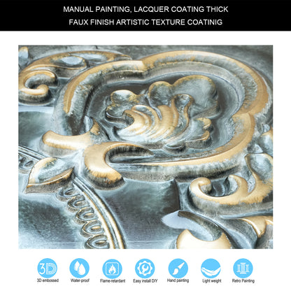 10tiles/lot Faux Tin 3D Ceiling Tiles for Trendy Bars, Coffee Stores and Urban Restaurants PL30