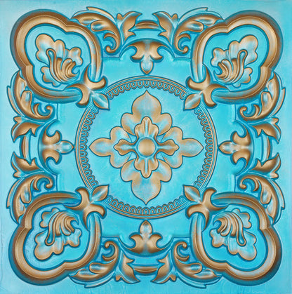 10tiles/lot Faux Tin 3D Ceiling Tiles for Trendy Bars, Coffee Stores and Urban Restaurants PL30