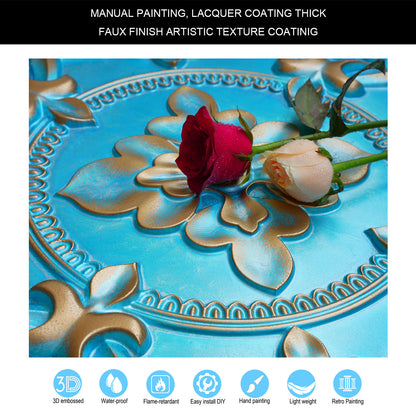 10tiles/lot Faux Tin 3D Ceiling Tiles for Trendy Bars, Coffee Stores and Urban Restaurants PL30