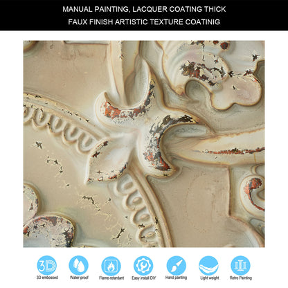 10tiles/lot Vintage Antique Ceiling Tiles for Heritage Hotels, Inns and Classic Restaurants PL30