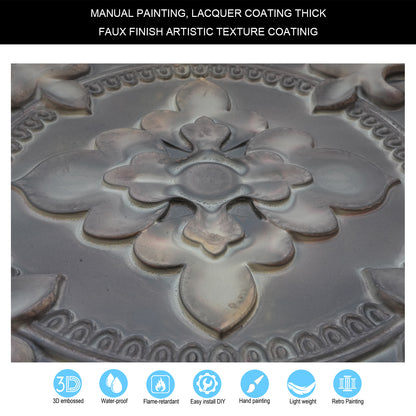 10tiles/lot Antique Ceiling Tiles for Premium Hotels, Mansions, Villas and Classic Dining Rooms PL30