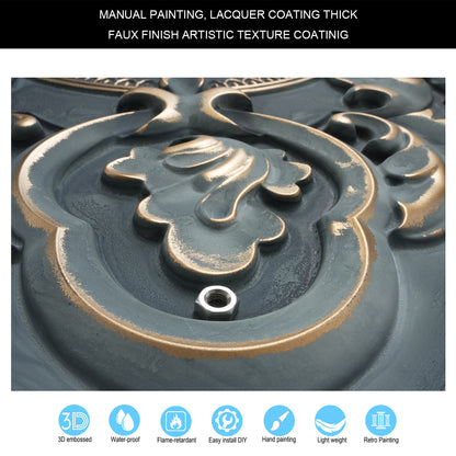 10tiles/lot Faux Tin 3D Ceiling Tiles for Trendy Bars, Coffee Stores and Urban Restaurants PL30