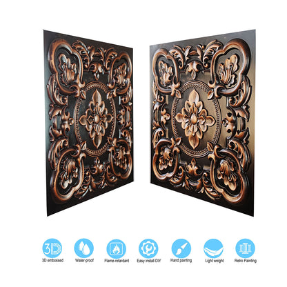 10tiles/lot Antique Ceiling Tiles for Premium Hotels, Mansions, Villas and Classic Dining Rooms PL30
