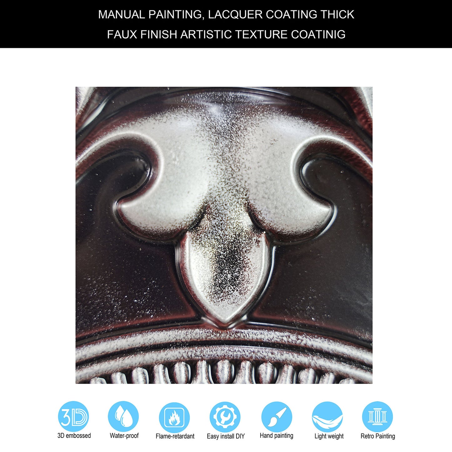 10tiles/lot Antique Ceiling Tiles for Premium Hotels, Mansions, Villas and Classic Dining Rooms PL30