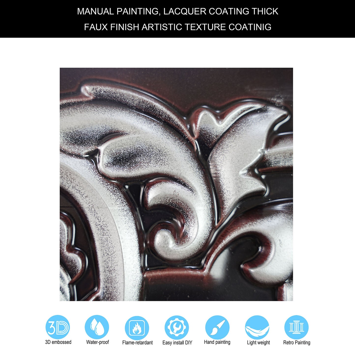 10tiles/lot Antique Ceiling Tiles for Premium Hotels, Mansions, Villas and Classic Dining Rooms PL30