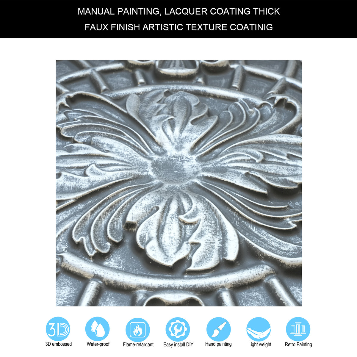 PAINTSDECOR PL31 Antique tin ceiling tile product image