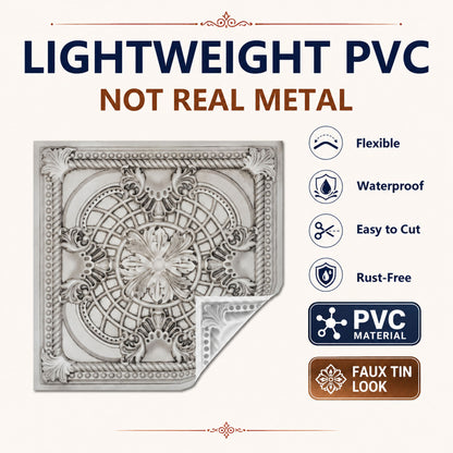 PAINTSDECOR PL31 Aged white ceiling tile product image