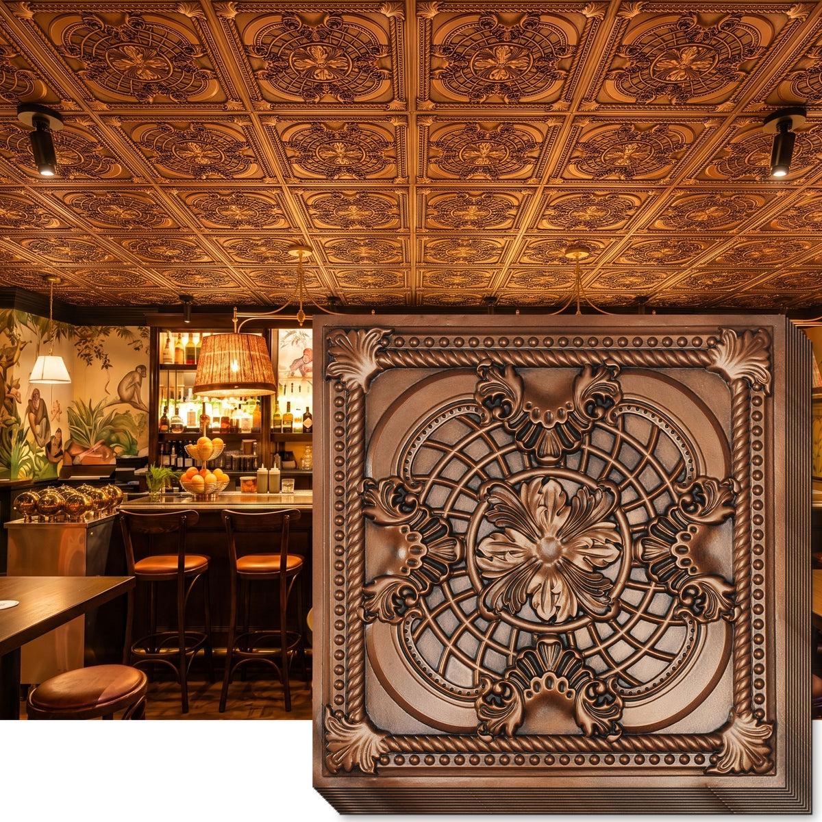 PAINTSDECOR PL31 Aged copper ceiling tile product image