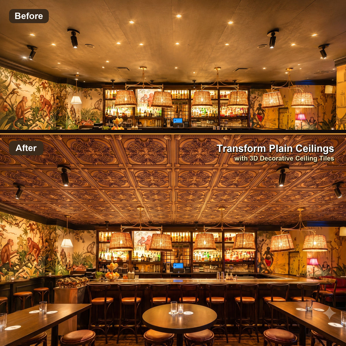 PAINTSDECOR PL31 Aged copper ceiling tile product image