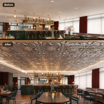 PAINTSDECOR PL31 Aged white ceiling tile product image