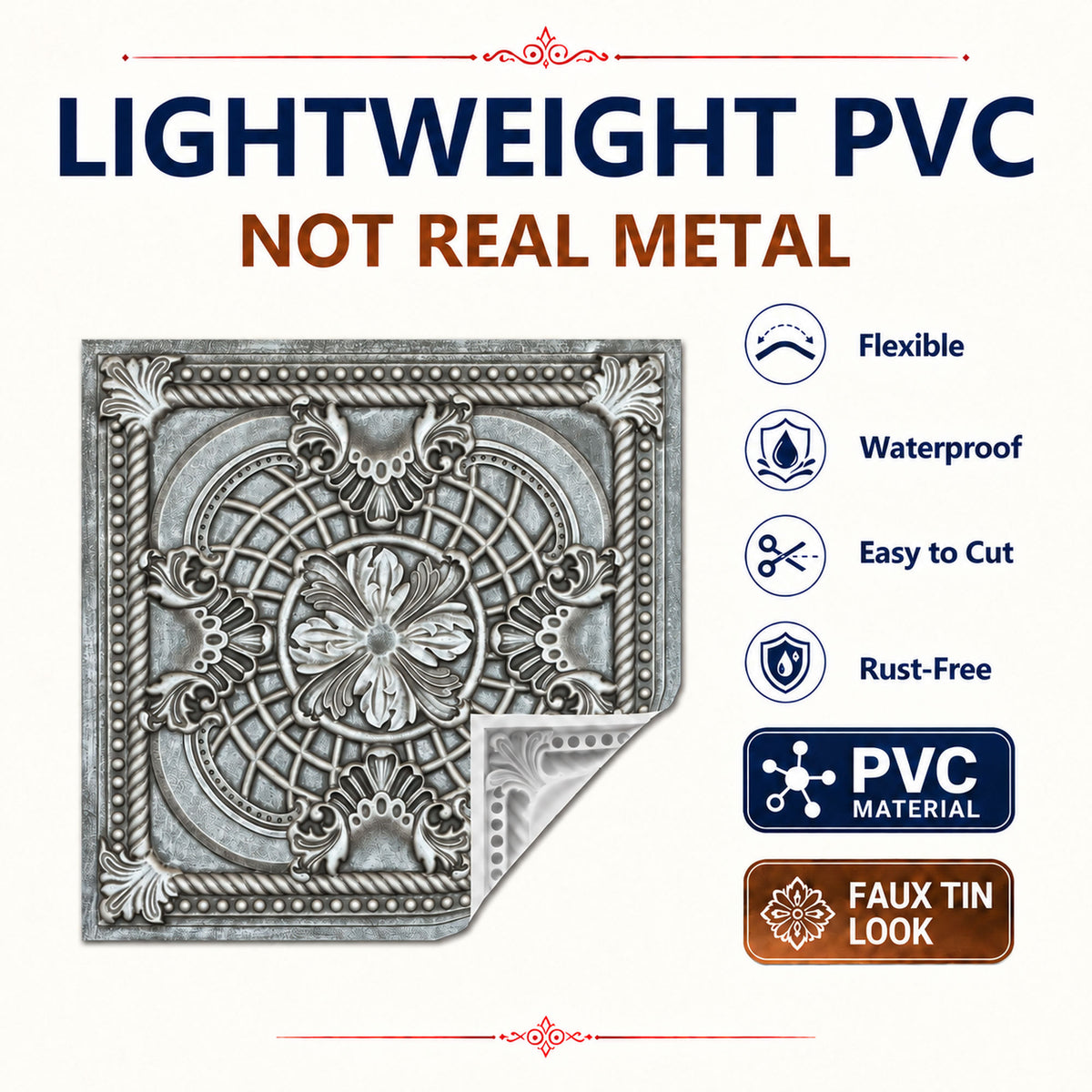 PAINTSDECOR PL31 Antique tin ceiling tile product image