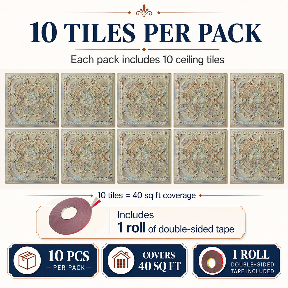 PAINTSDECOR PL31 Distress crack multicolor white ceiling tile product image