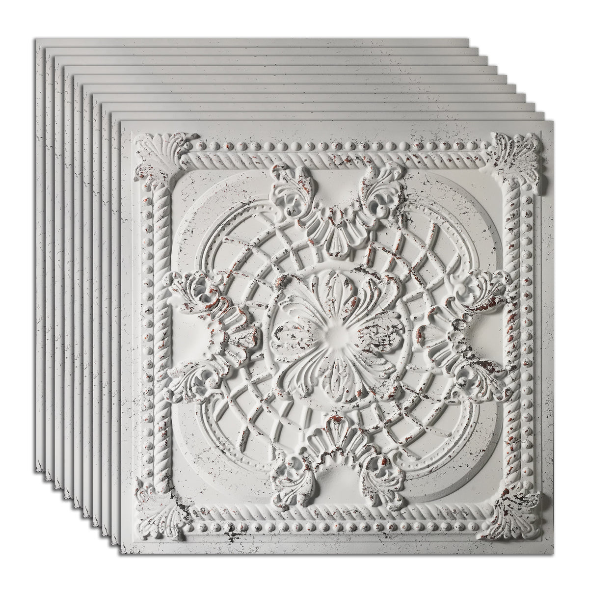 PAINTSDECOR PL31 Distress crack white black ceiling tile product image