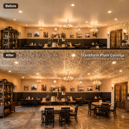PAINTSDECOR PL31 Distress crack multicolor white ceiling tile product image