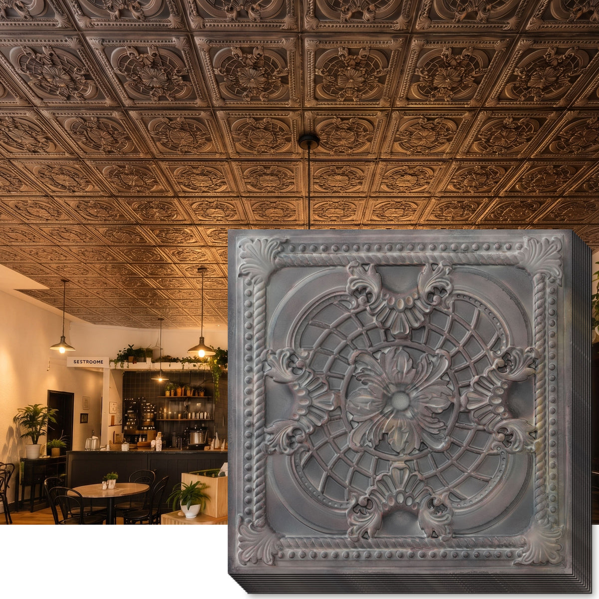 PAINTSDECOR PL31 Driftwood ceiling tile product image