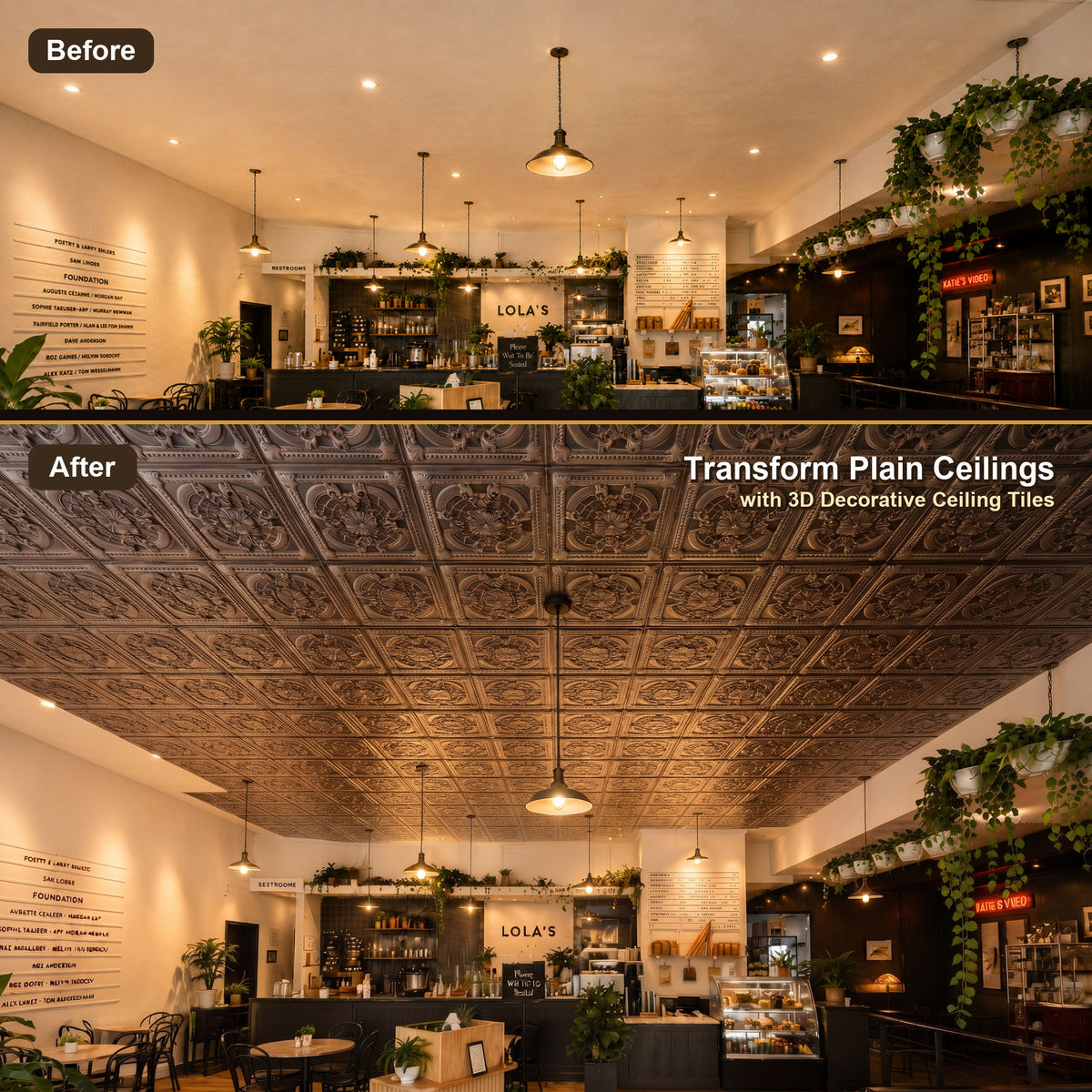PAINTSDECOR PL31 Driftwood ceiling tile product image