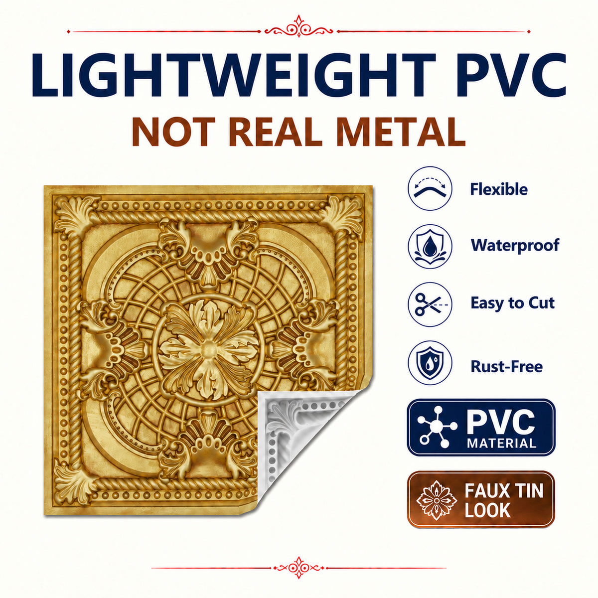 PAINTSDECOR PL31 Golden ceiling tile product image