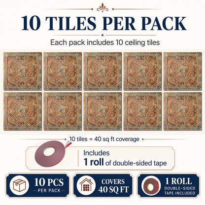 PAINTSDECOR PL31 Palazzo Clay ceiling tile product image