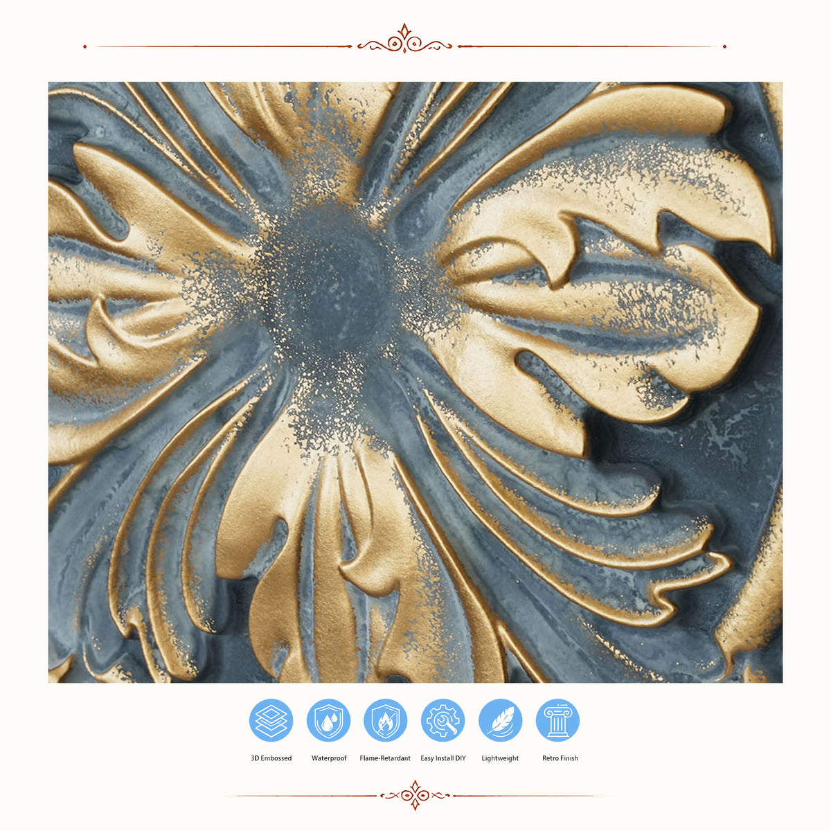 PAINTSDECOR PL31 Smoked gold ceiling tile product image